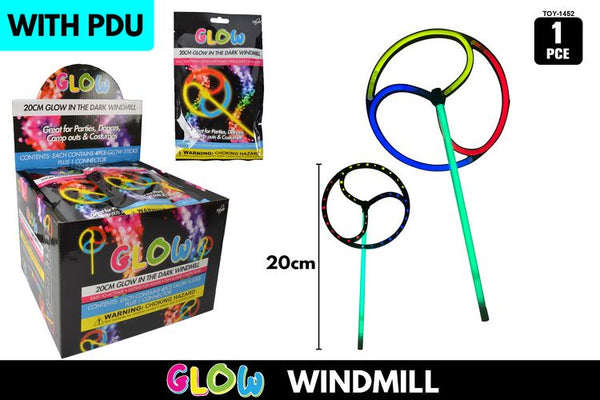 Glow In The Dark Windmill 20Cm